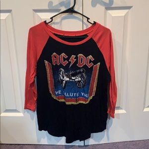 RARE VINTAGE AC/DC band t size s